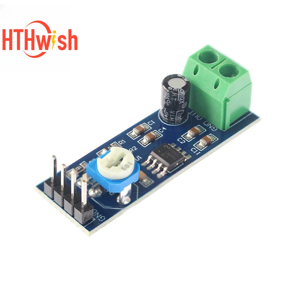 LM386 Audio Power Amplifier Module DC5V-12V 200 Times Gain Amplifier Board Mono Power Amplifier for DIY Speaker, Arduino, Guitar