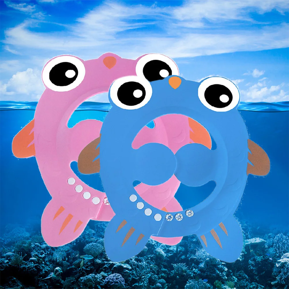 

Шапочка для купания младенцев, 2 шт., складной козырек для детского душа премиум-класса, нежный для кожи, удобный для путешествий, мытье волос, защитная шапка для глаз для детей