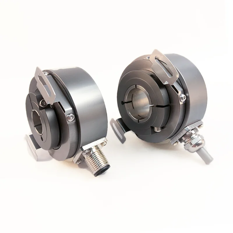 SSI Gray Code 24-bit RS485 power-off memory  high response absolute multi-turn optical encoder IP65 spring plate