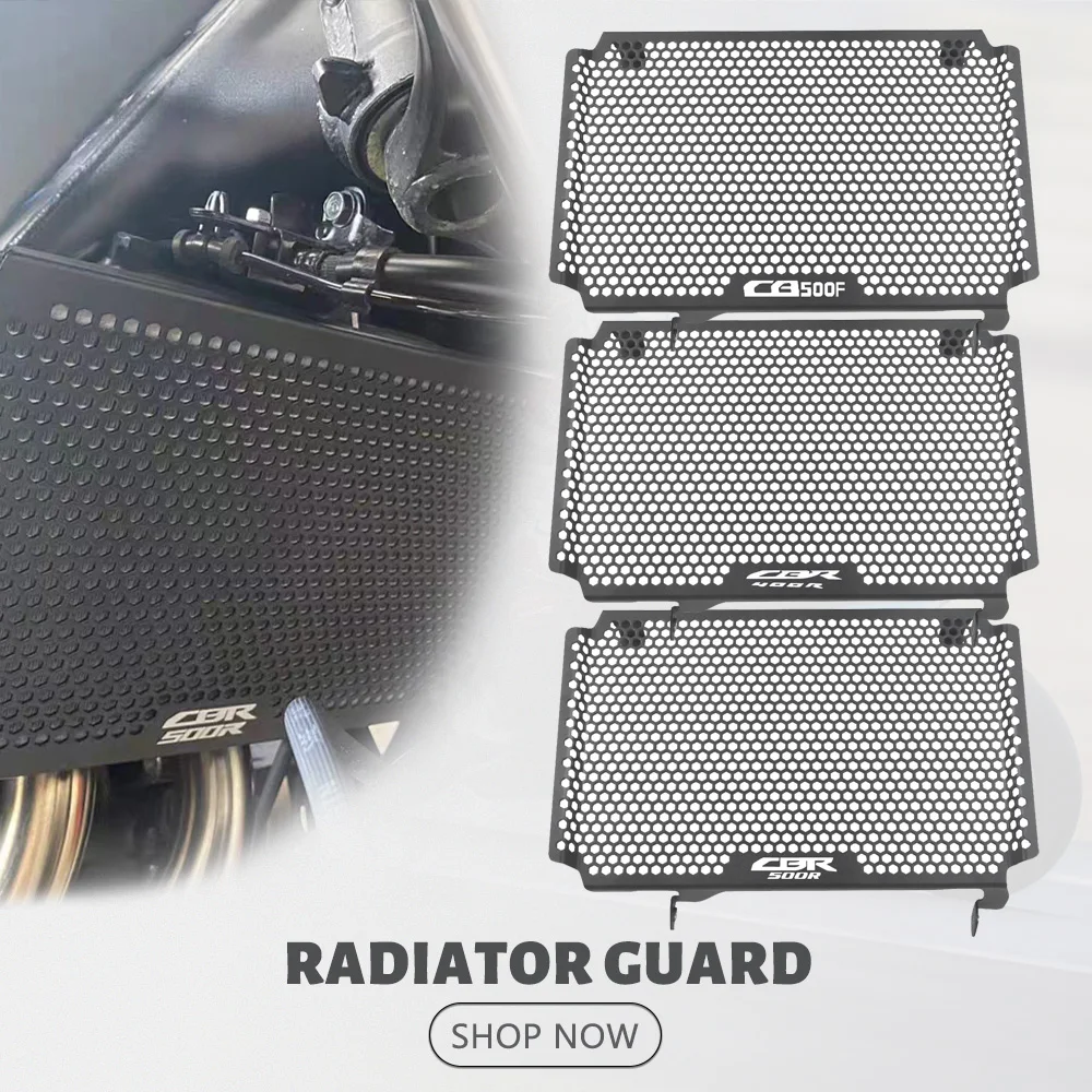 

2026 2025 2024 For Honda CBR500R CBR400R CB500F CB CBR 500R 500F 400R Motorcycle Radiator Guard Protection Grille Grill Cover