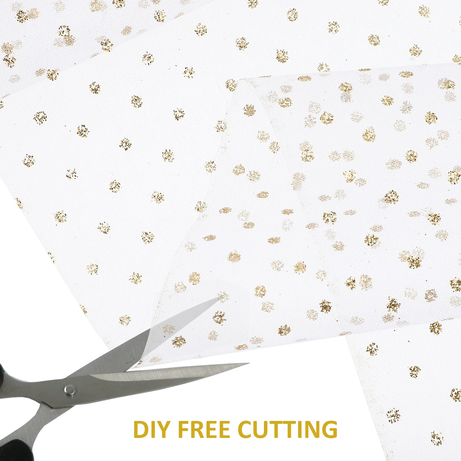 

2 Rolls Shimmering Sequins Tulle Fabric Vintage Decor Mesh Craft Making Wedding Table Decoration Hexagonal Sequin DIY Projects