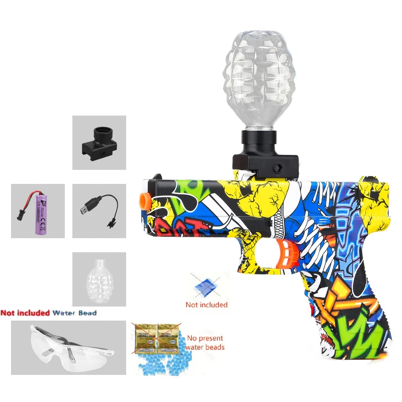 3,7 V elektrisch gelbal speelgoedpistool zomer buiten ouder-kind teaminteractie meerdere huidopties beschikbaar