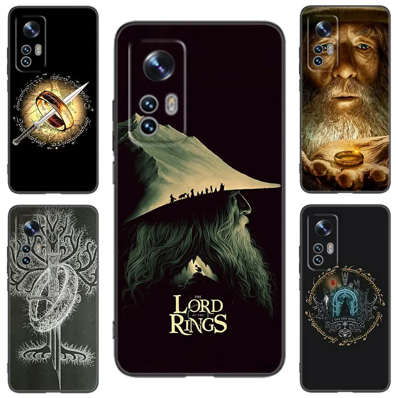 The L-Lord of the R-Rings Black Silicone Phone Case For Xiaomi 9T 10T 11T 12 12S 13T 14 Pro 9 SE 11 Lite 12T 12X A1 A2 A3