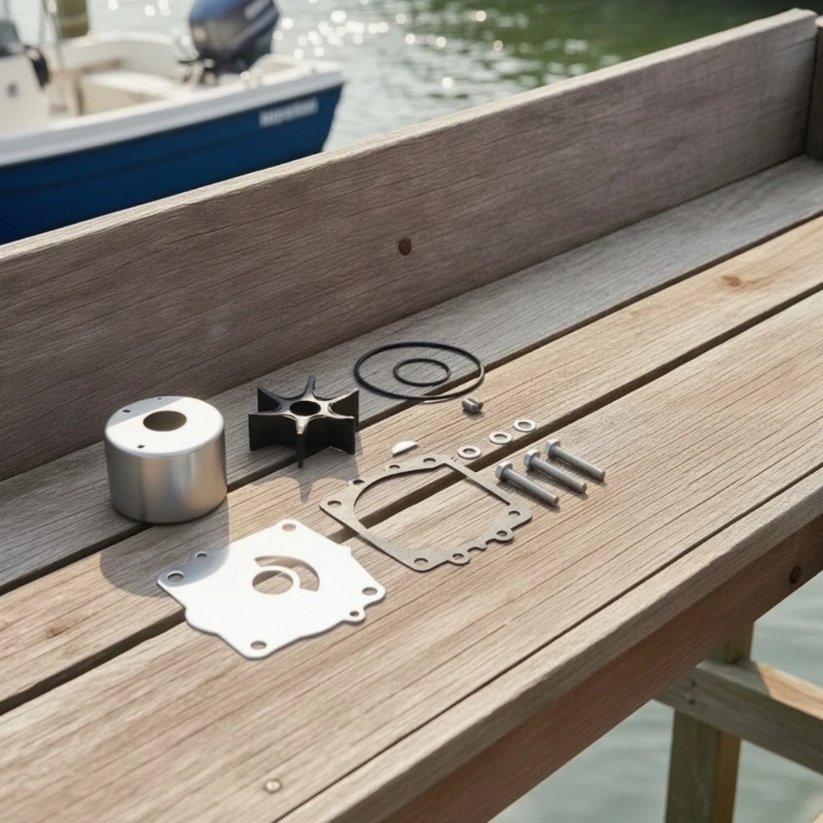 Pump Assembly Impeller Repair Kit Marine Pump Assembly Repair Kit Sturdy Compact for Boat Owners
