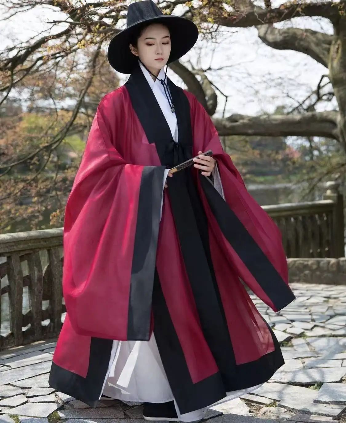 Classic Ming Dynasty Changyi Hanfu Men Women Spring Summer Gauze Chiffon Long Robe Vintage Zen Stage Show Cosplay Photos Cape