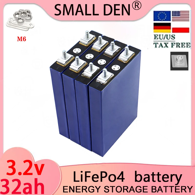 

3.2v 32ah New EV.E original A-grade lifepo4 battery 12V 24V 48V electric vehicle RV solar cell pack EU/US tax exempt