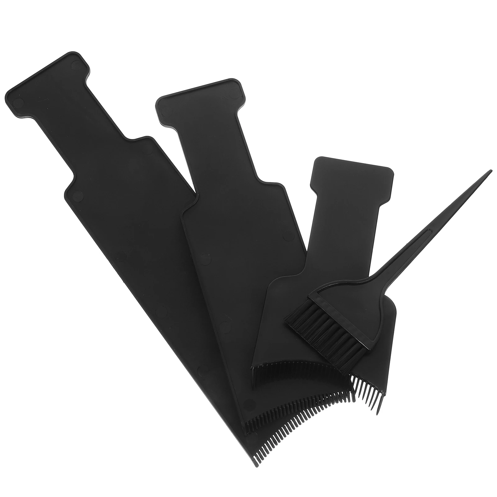 

4Pcs Hair Coloring Board Set Durable Hairdressing Tools Perfect for DIY Hair Dye Salon Highlights Brush Coloring Board