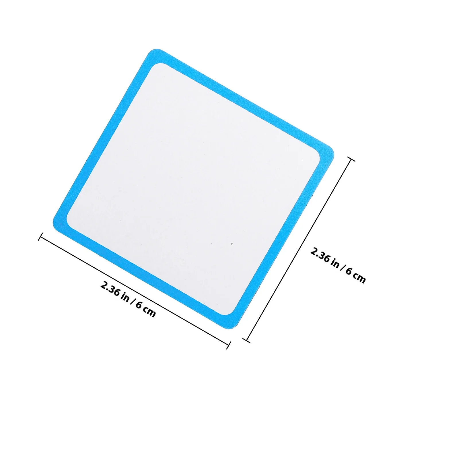 16pcs Magnetic Blank Cards Dry Erase Square Labels For Whiteboard Refrigerator File Cabinet Office Classroom Organization