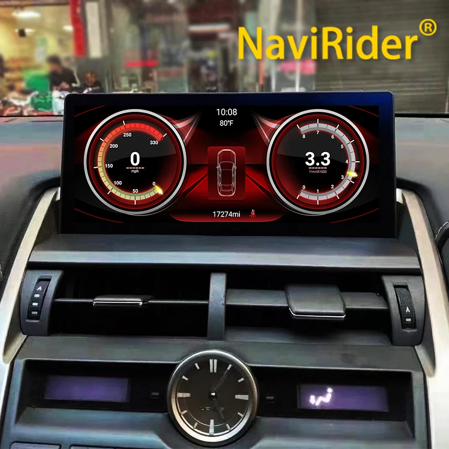 Navirider Android 14 CarPlay Auto Radio For Lexus NX NX200 NX200T NX300h 2014-2021 Multimedia Video Player Navigation GPS DSP 4G