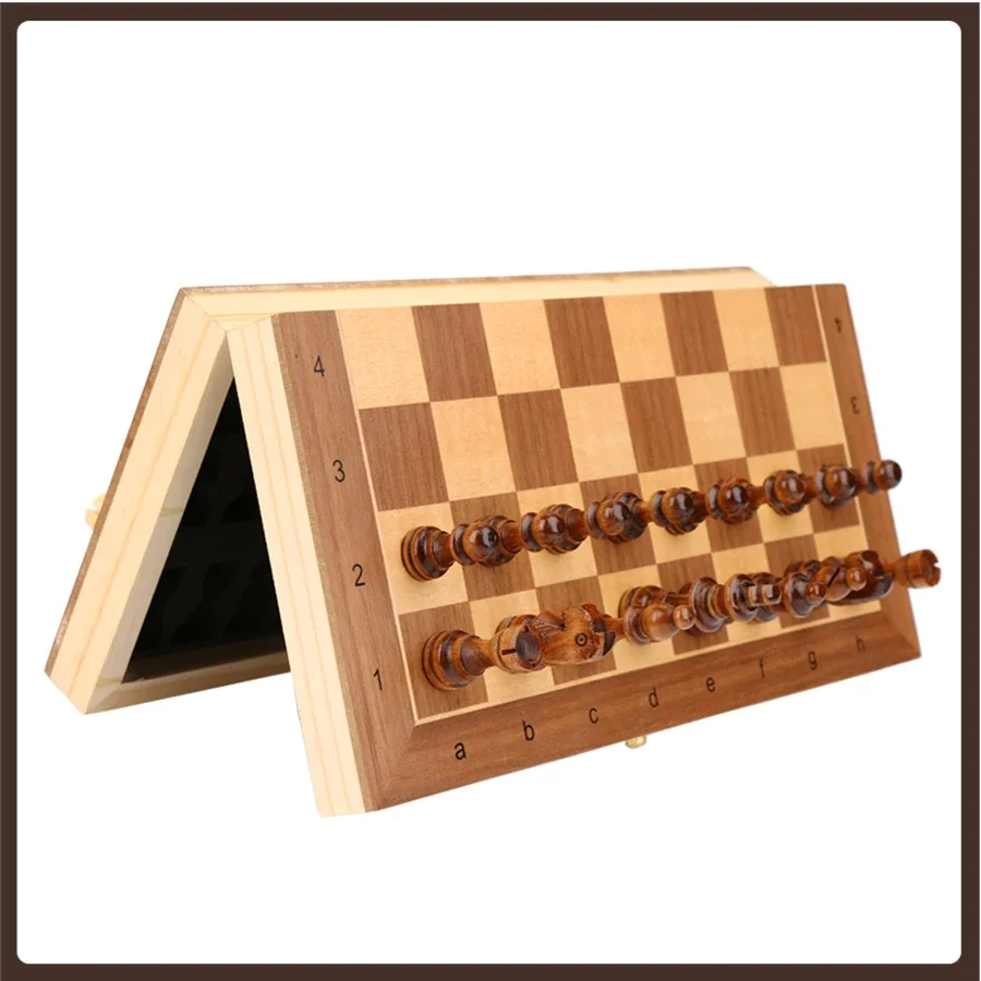 ChildrenWood Portable Chess Professional Ornament International Tournament Chess Set Medieval Art Gry Planszowe Entertainment