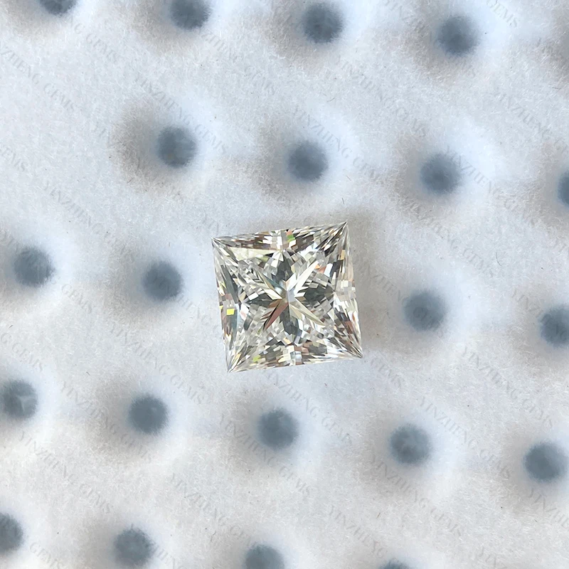 YinZheng Gemstones Lab Grown Diamond CVD Princess Brilliant Cut D Color 1.06-1.49ct VVS2  Jewelry for Women Lab Grown Diamonds