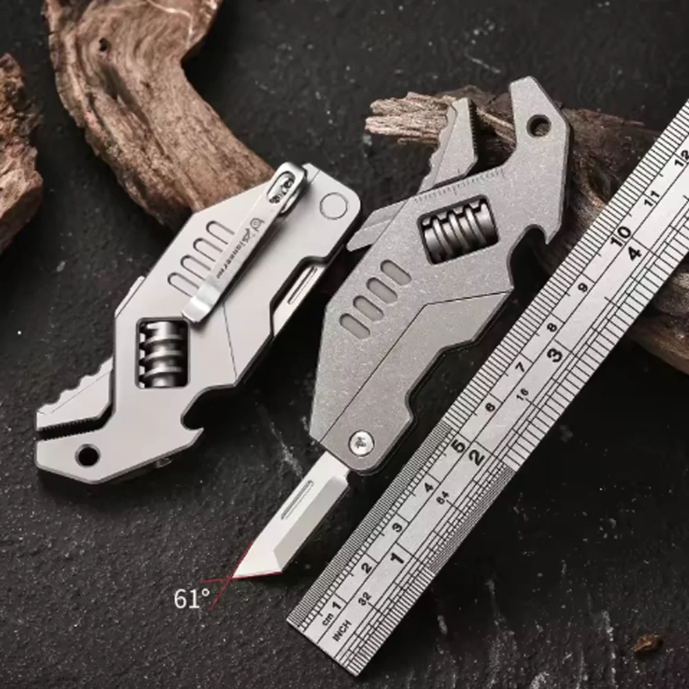 

Multi-functional wrench, creative bottle opener, folding small high-grade industrial-level heavy-duty art knife