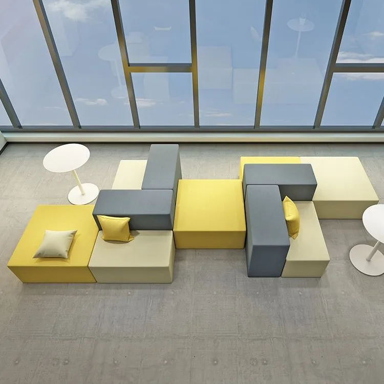 

Office Building Studio Library Bank Lobby Rest Waiting Area Reception Square Office Sofa Coffee Table Combination