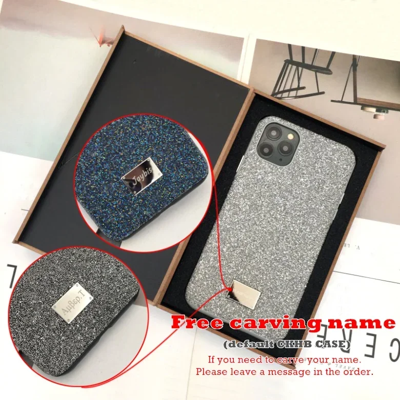 Luxury Caviar Fully-jewelled Shiny Diamond glitter Case For iPhone 11 Pro Max Xr Xs Max 7 8 Plus Cover Cases FF-MQ3