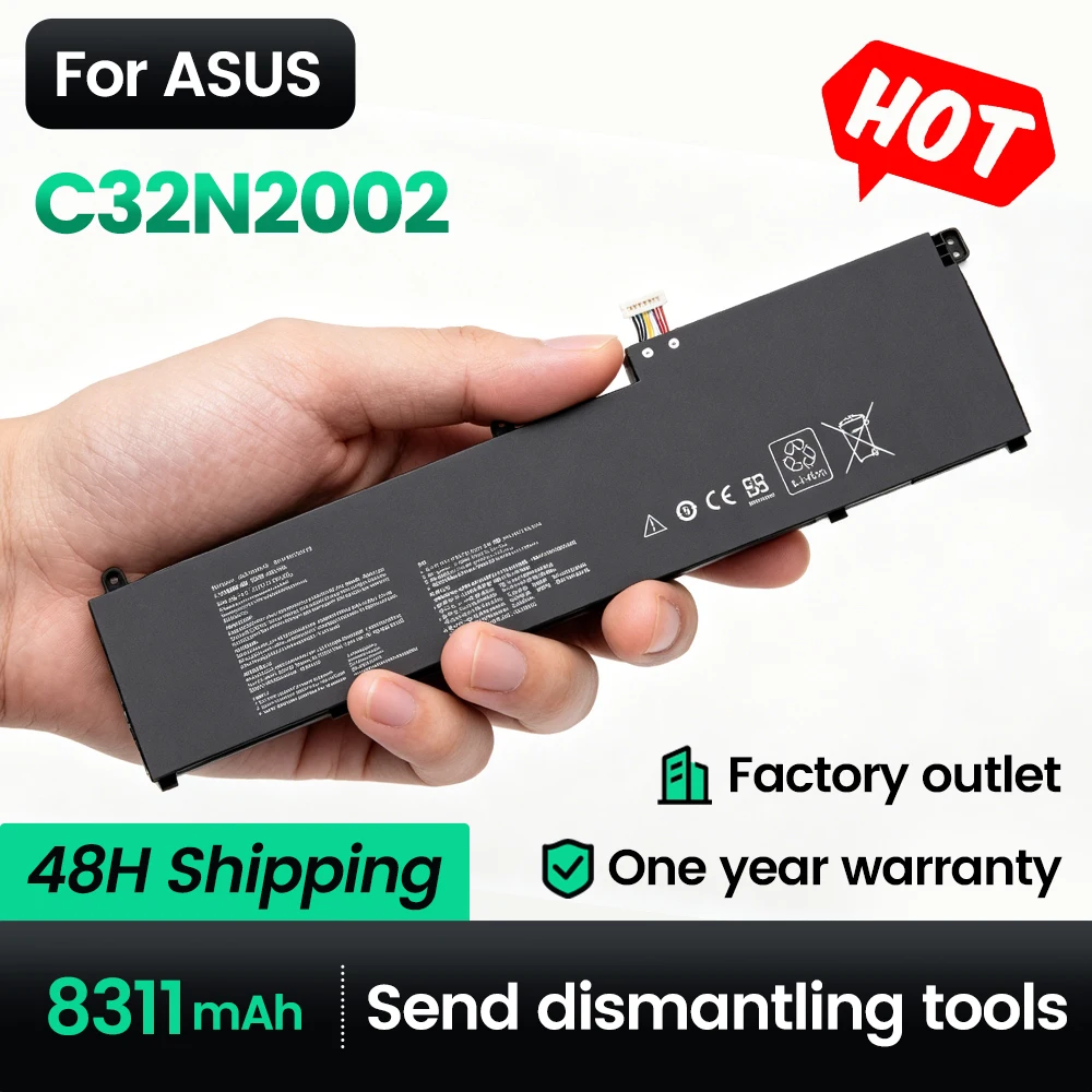 

C32N2002 Laptop Battery for Asus ZenBook Pro 15 UX535LH UX535LI UX564PH UX564EH 8311mAh High Capacity Battery Life