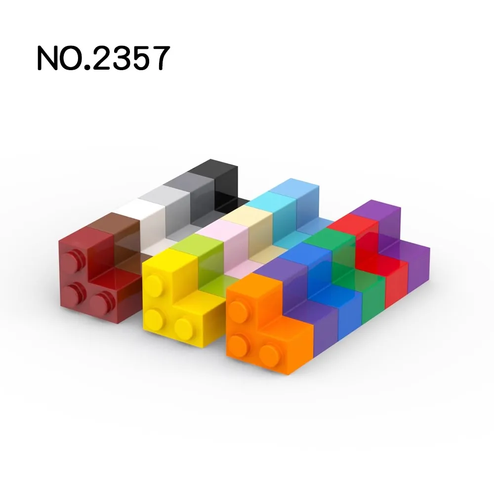 20Pcs   MOC Parts 2357 Brick 2 x 2 Corner Compatible Bricks DIY Assmble Building Blocks Particle Kid Brain Toy Gift