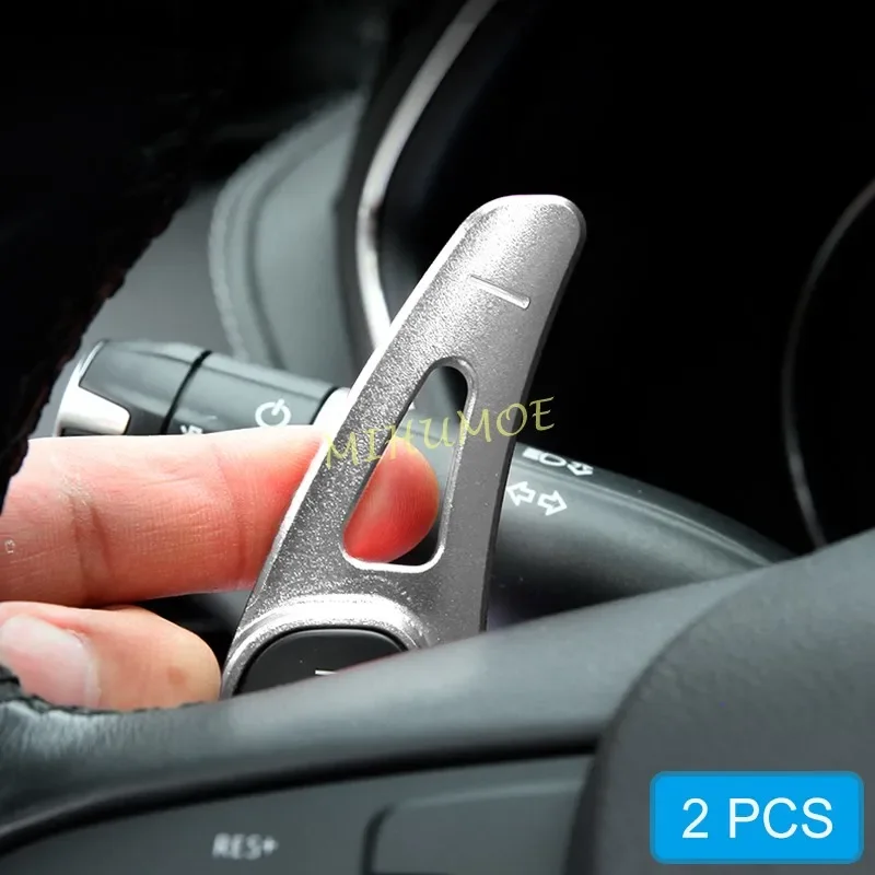 Aluminum Interior Steering Wheel Paddle Shifter Extension For Chevrolet Camaro Buick Lacrosse Cadillac XT5 CT6 Silver