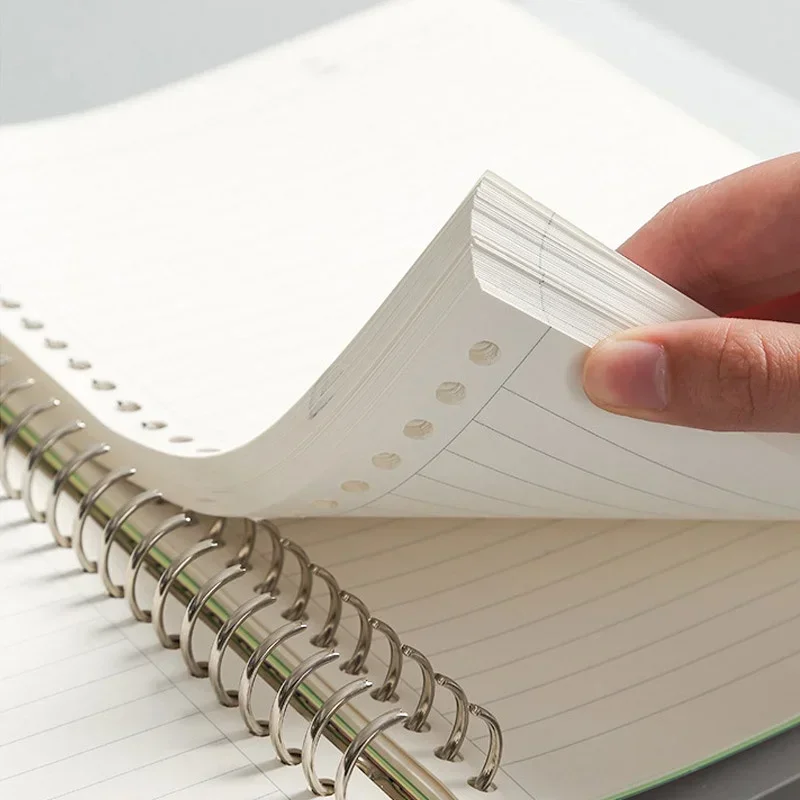 Loose leaf Notebook Set A4/B5/A5 Binder Blank/Line/Grid/Cornell/Dots Refillable for Students Supplies School Office Stationery