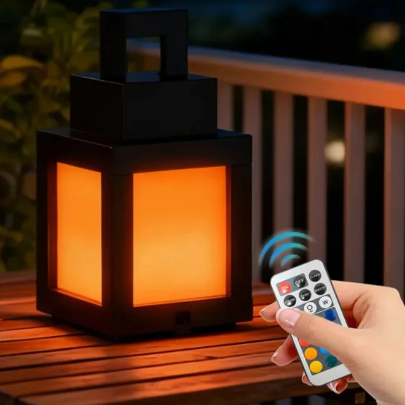 E5 Pixel Ornaments Lantern Night Light 16 Color Changing LED Mood Light + Remote Control Desk Wall Mountable Bedroom Home Decor