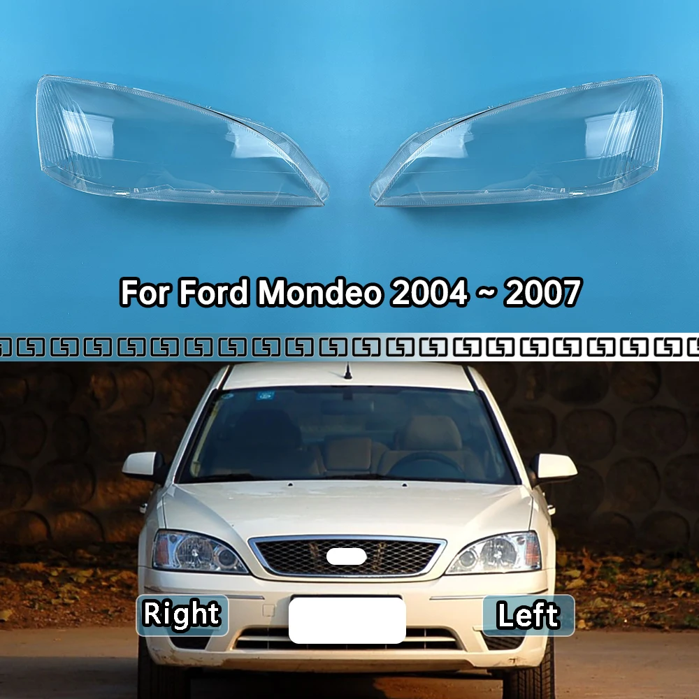 

Headlamps Transparent Cover Headlight Shell Lampshade Lens Lamp Shade Plexiglass For Ford Mondeo 2004 2005 2006 2007 Transparent