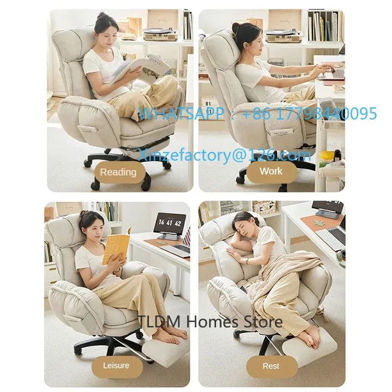 Silla de ordenador para el hogar personalizable, sofá reclinable para relajarse, cómodas sillas de oficina sedentarias