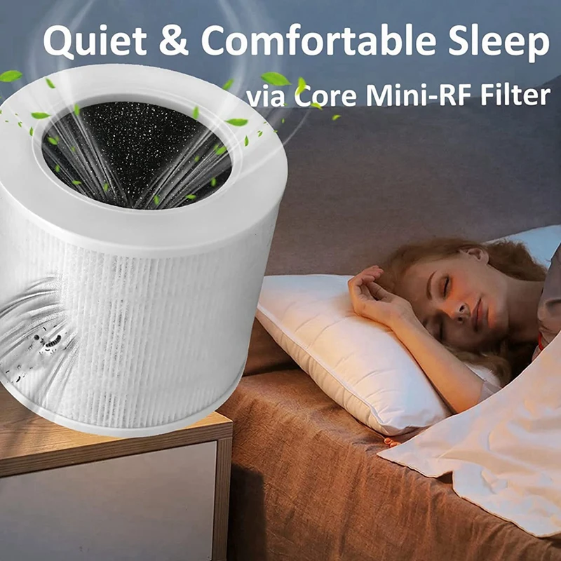 Filtro de repuesto para LEVOIT Core Mini purificador de aire, 3 en 1, H13, filtro HEPA verdadero, Mini RF