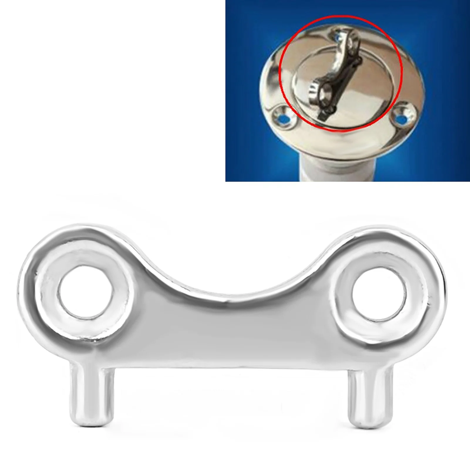 Universal Boat Yacht Deck Fill Plate Key Tool For Water Fuel Gas Waste Container Cover Marine Deck Filler Cap Opening Wrench