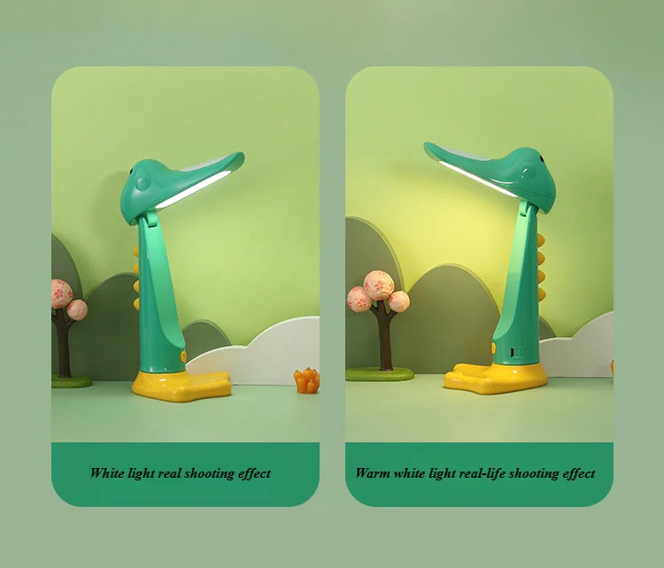 Little Dinosaur Charging Student Reading Light LED Desktop Rechargeable Night Light Mobile Stand Portable Night Light