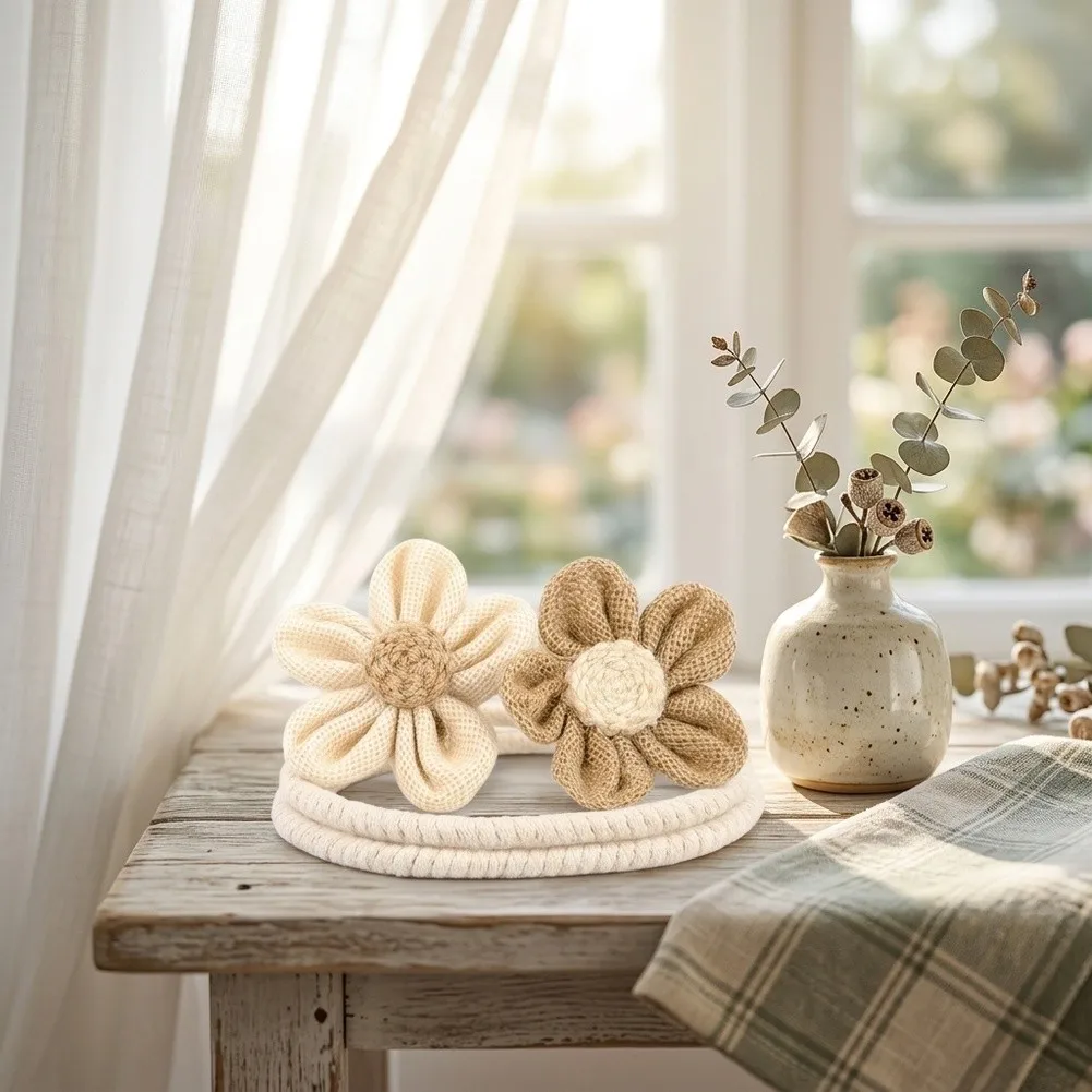 For Daily Home Use Floral Curtain Tiebacks Adjustable Curtain Rope Flexible Length Adjustment No Drilling Installation