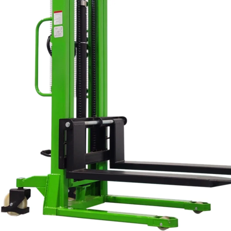 Manual stacker forklift 1.5 tons hydraulic pallet truck, lift loading and unloading truck, truck ground cattle lift