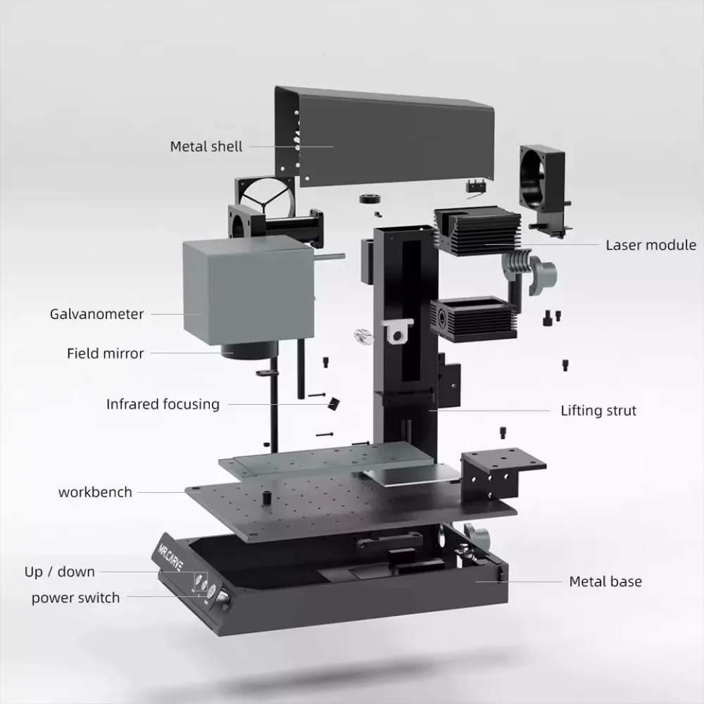 M4 Mini Desktop CNC Engraving & Marking Machine New Fiber Acrylic MDF Wood Engraving Machine