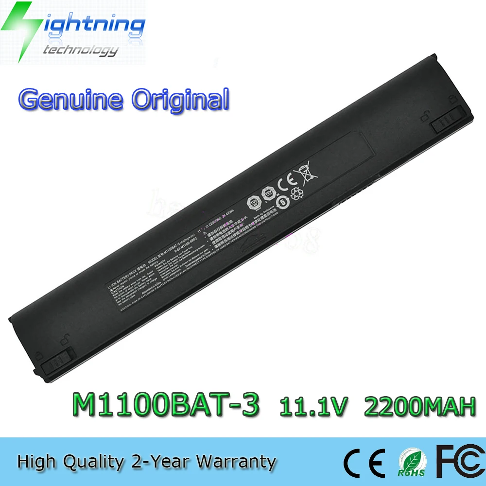 Nova Marca Relâmpago M1100bat3 11.1v 2200mah Bateria do Portátil para Clevo M1111 M1110 M1115 M1110q M1100 687-m110s4d4 de Alta Qualidade