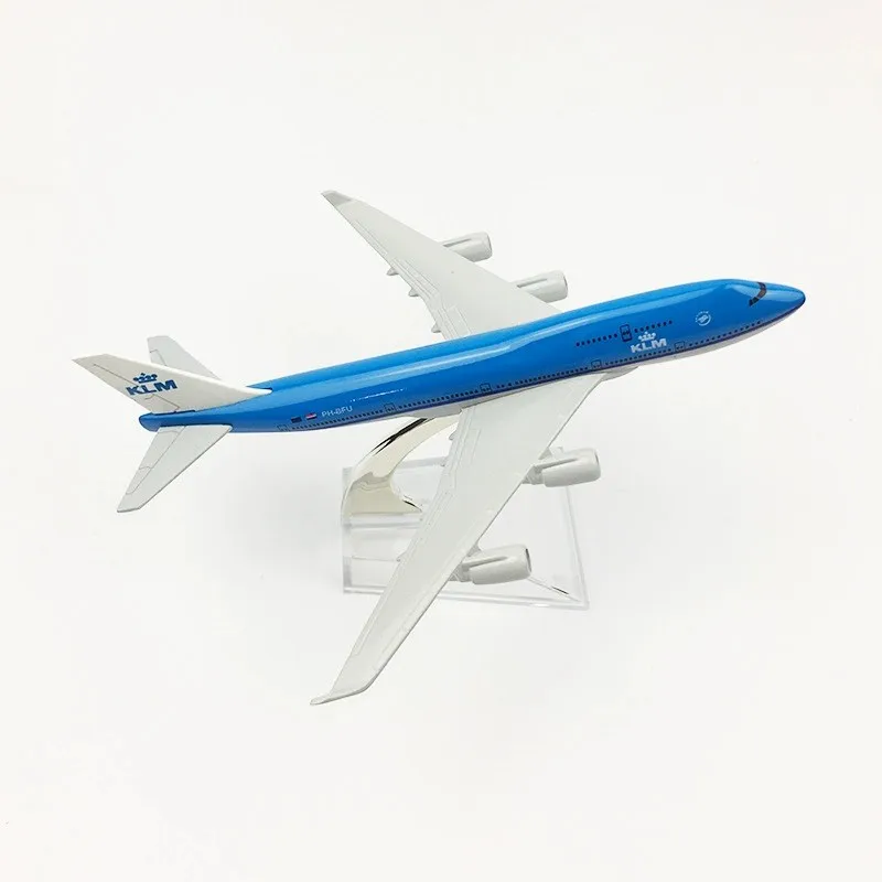 16cm KLM Royal Dutch Airways B777 Aircraft Model 1/400 Scale Plane Metal Airplane Diecast Boy Hobby Collection Display Gifts