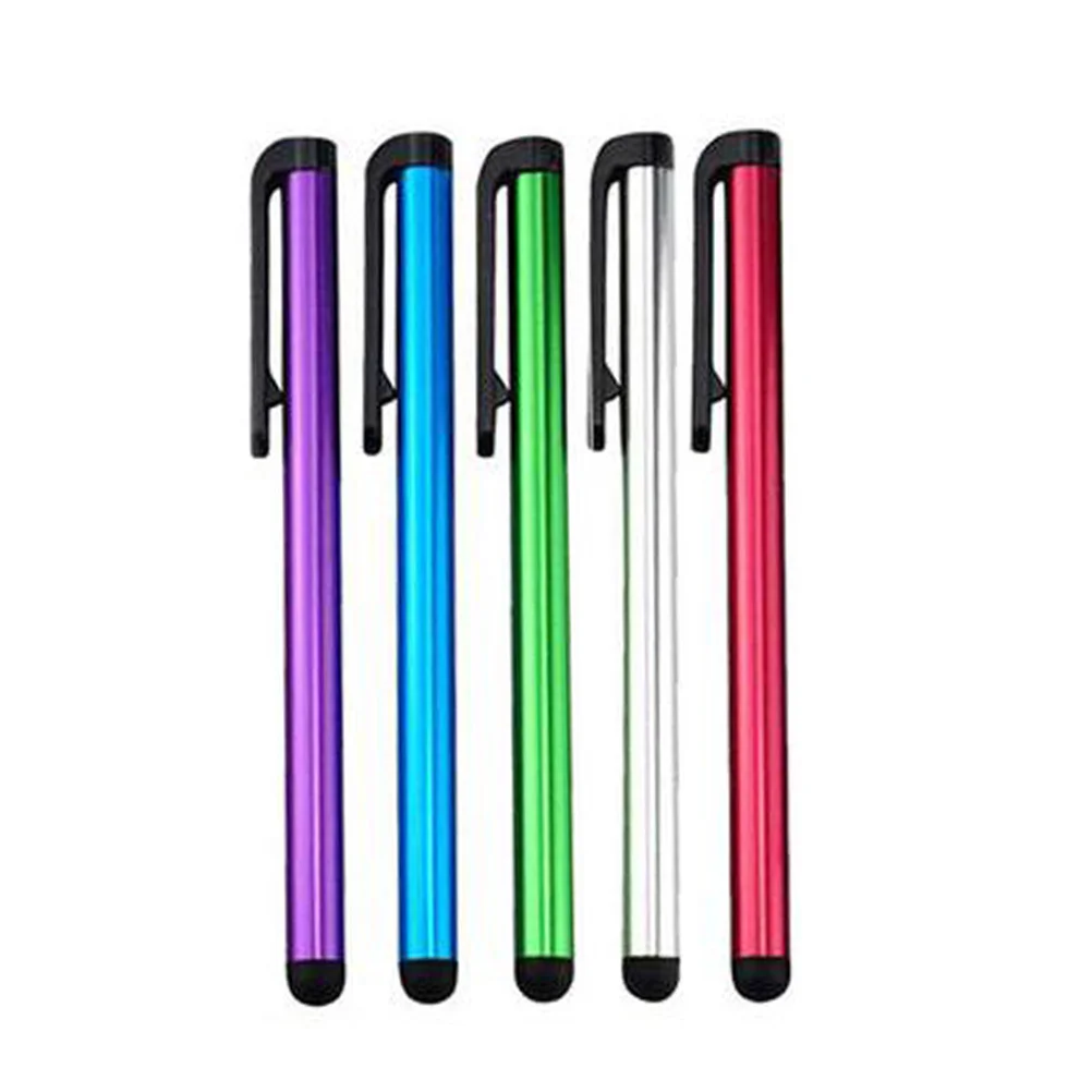 

20Pcs Touch Screen Capacitive Pen Stylus Metal Body Smooth Rubber Tip Natural Writing Tool Office Supply High Precision