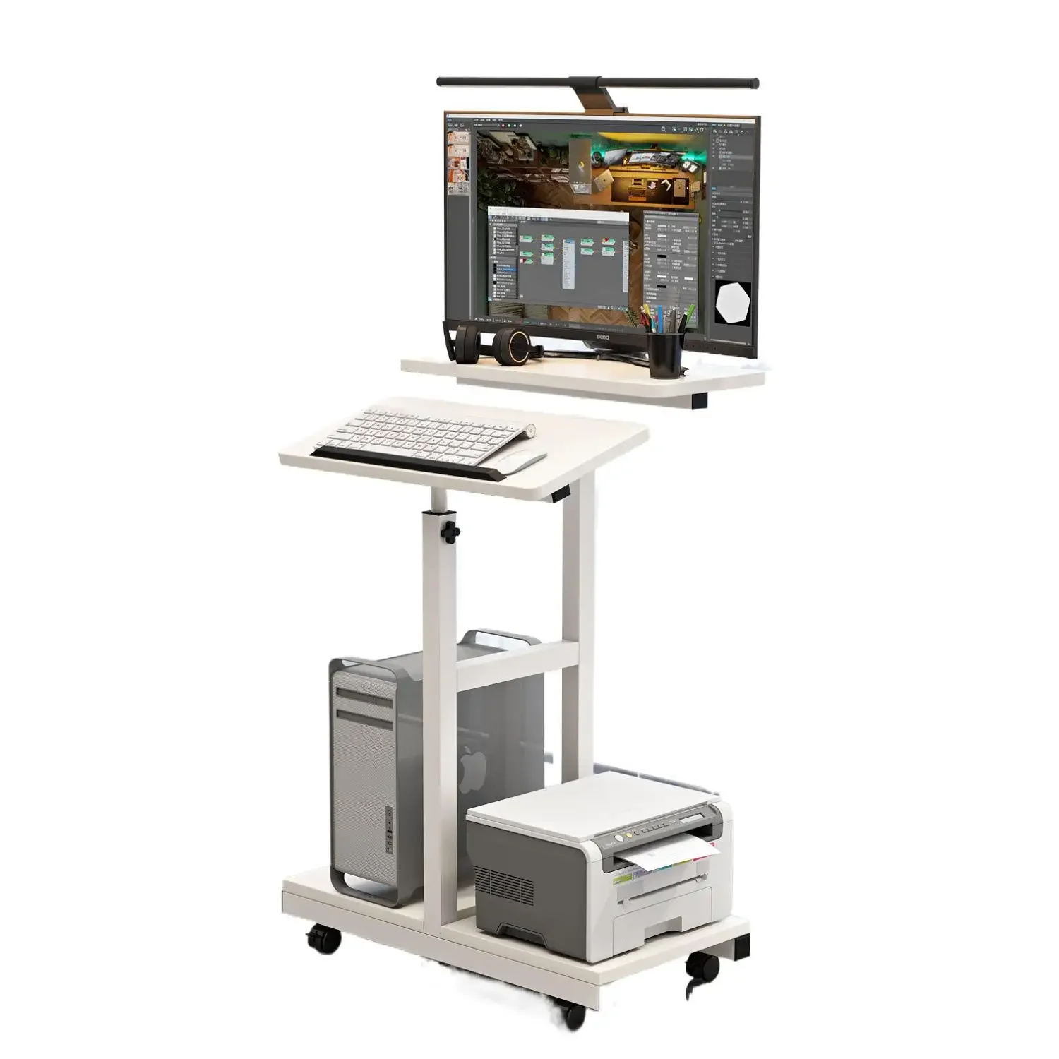Standing lifting computer desk office Mobile workbench height 120/150cm Household environmental protection