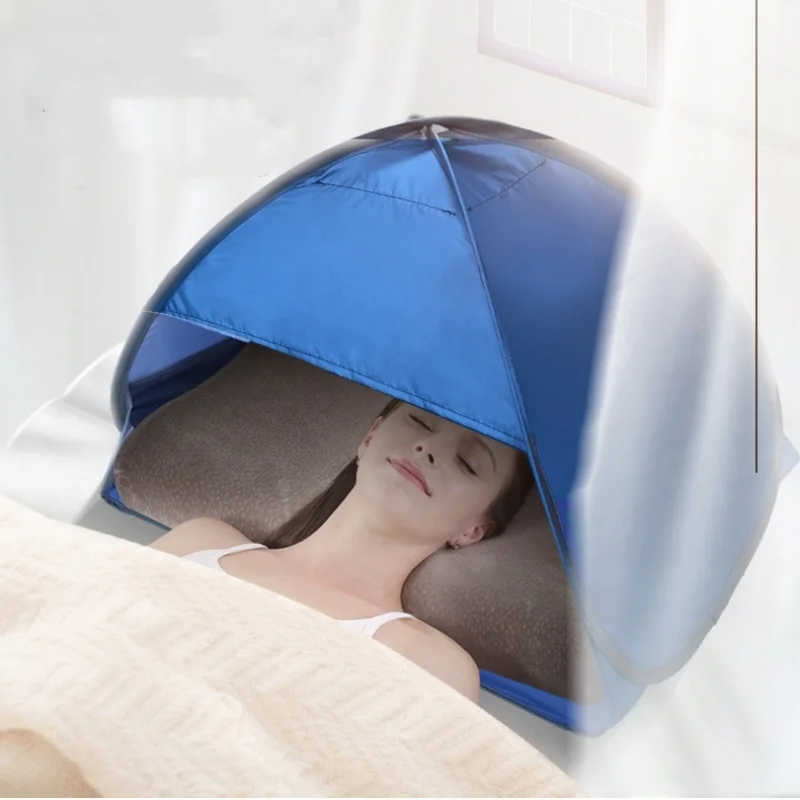 Outdoor Beach Sunbathing Must - Haben! Kopfschutzzelt, wärmt den Kopf auf dem Schlafsaal/Bett im Innenbereich und doppelt als Telefonständer, vielseitig einsetzbar