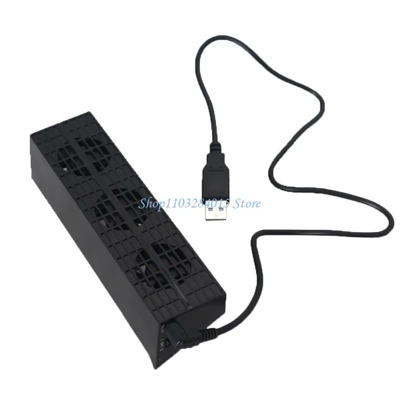 R6FF External Cooling Fan Host Cooler Heat Radiator for Slim Game Console