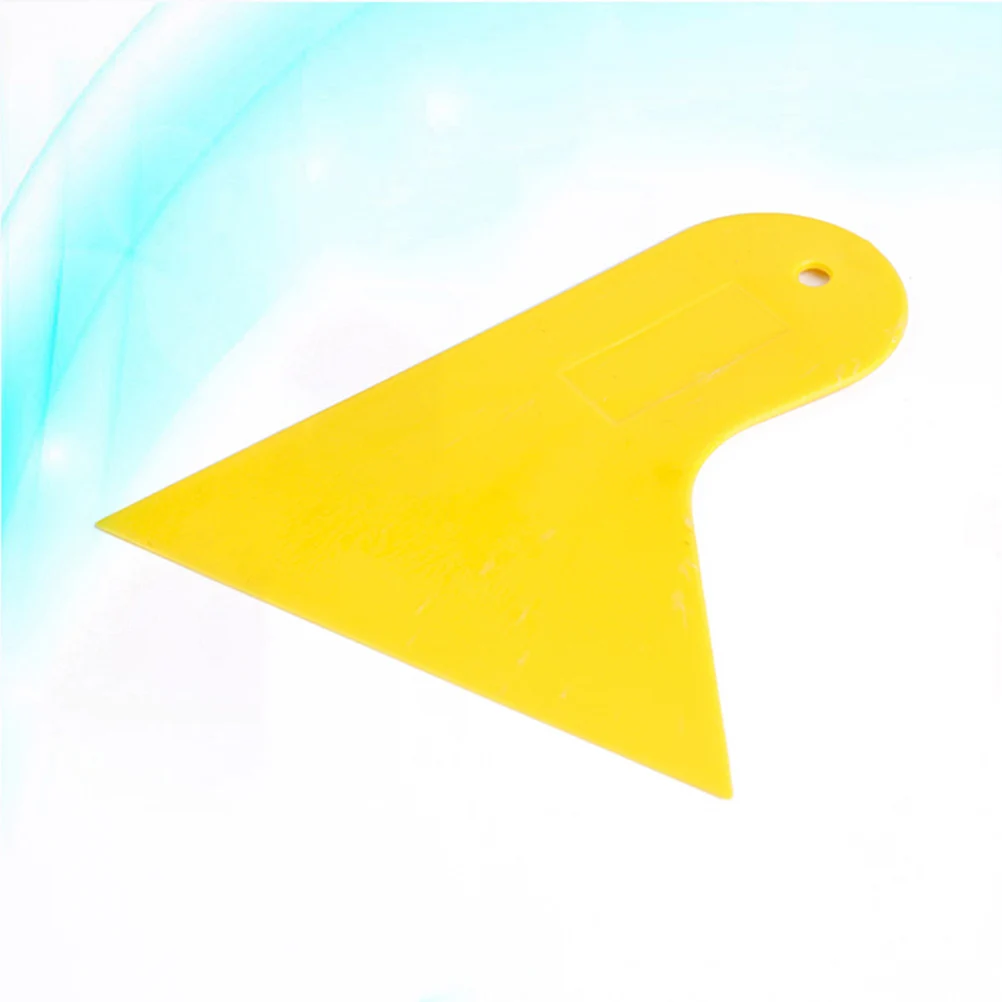 

Car Foil Small Scraper Tool Beads Painting Corrector Scraper for Ice Layer Cell Phone Computer Membrane (Yellow)