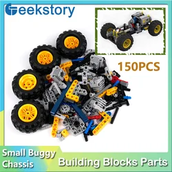 Small Buggy Chassis Technical Bricks Series MOC Dune Cars Suspension System Set Building Blocks Assembled DIY Model Toys Gift