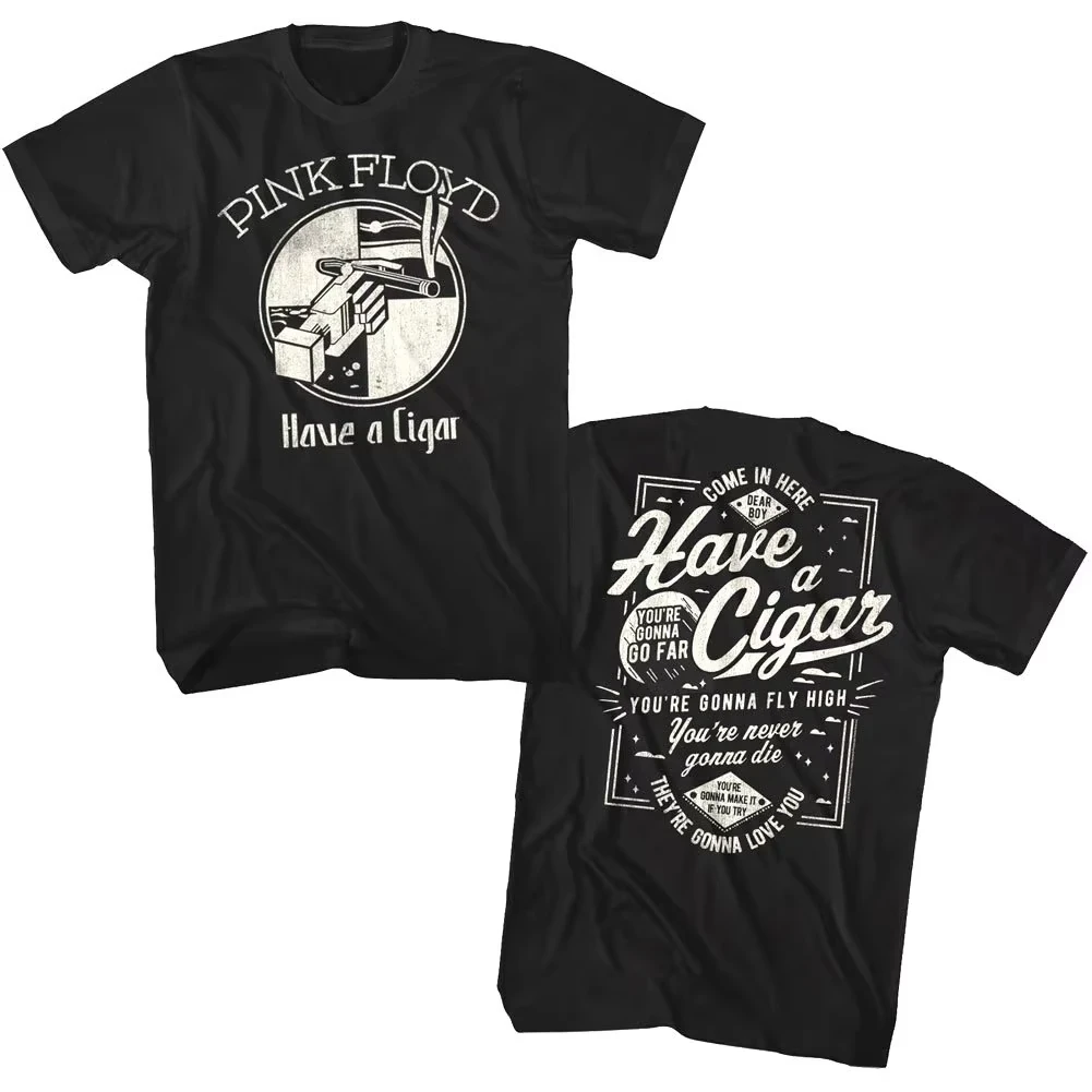 2026 PINK FLOYD Men's T-Shirt Have A Cigar Lyrics Vintage Rock Band T-shirt Psychedelic Album Concert Tour Men and Women T Shirt