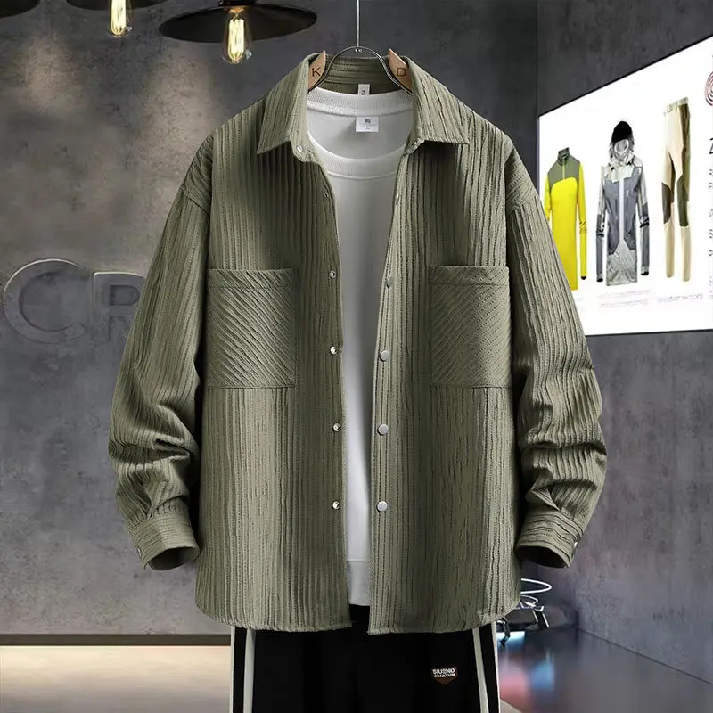 

Quality Cotton Oxford Shirt For Mens Long Sleeve Casual Business Regular-Fit Formal Dress Shirts Social Blouse Male Clothes