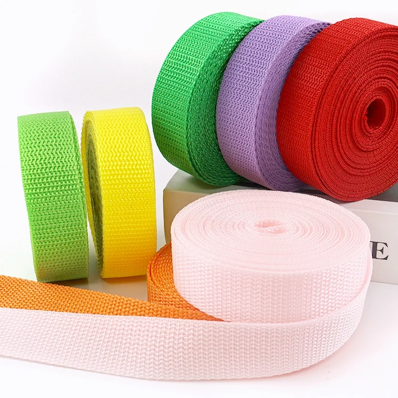40Meters 20/25/32/38/50mm Webbing Straps Nylon Tape Polypropylene Ribbon Strap for Bag To The Meter Belt Sewing Bais Accessories