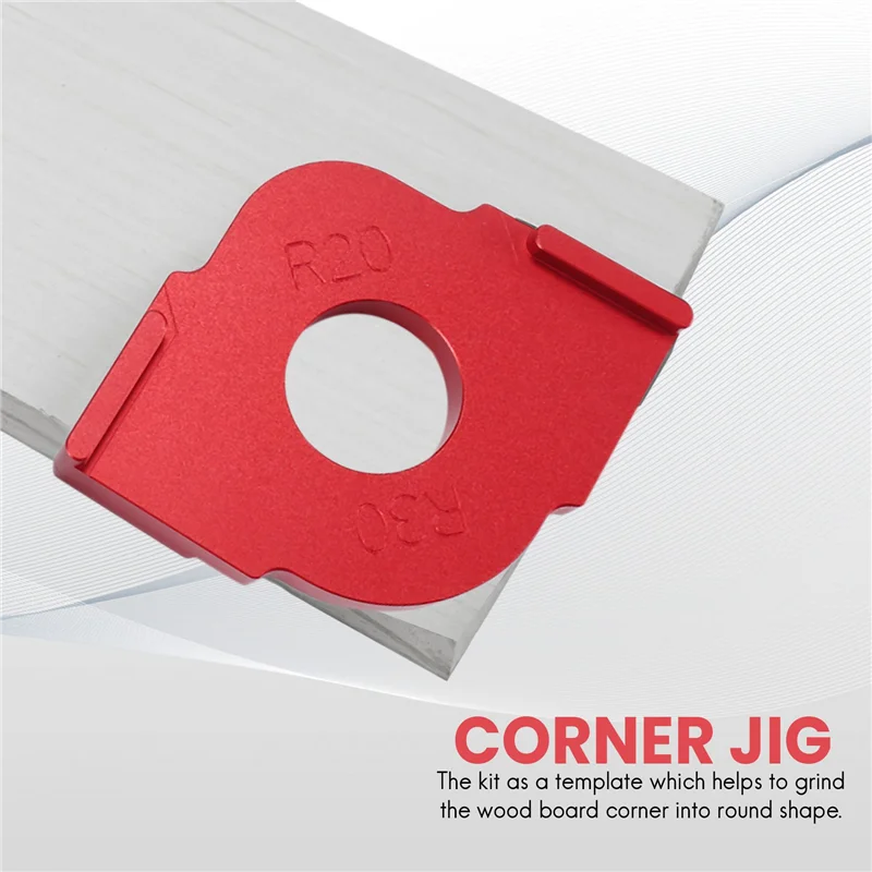 

AC17-Aluminum Alloy Radius Jig Router Templates, Radius Quick-Jig Router Bit Templates For Routing Rounded Corners ,Set Of 2