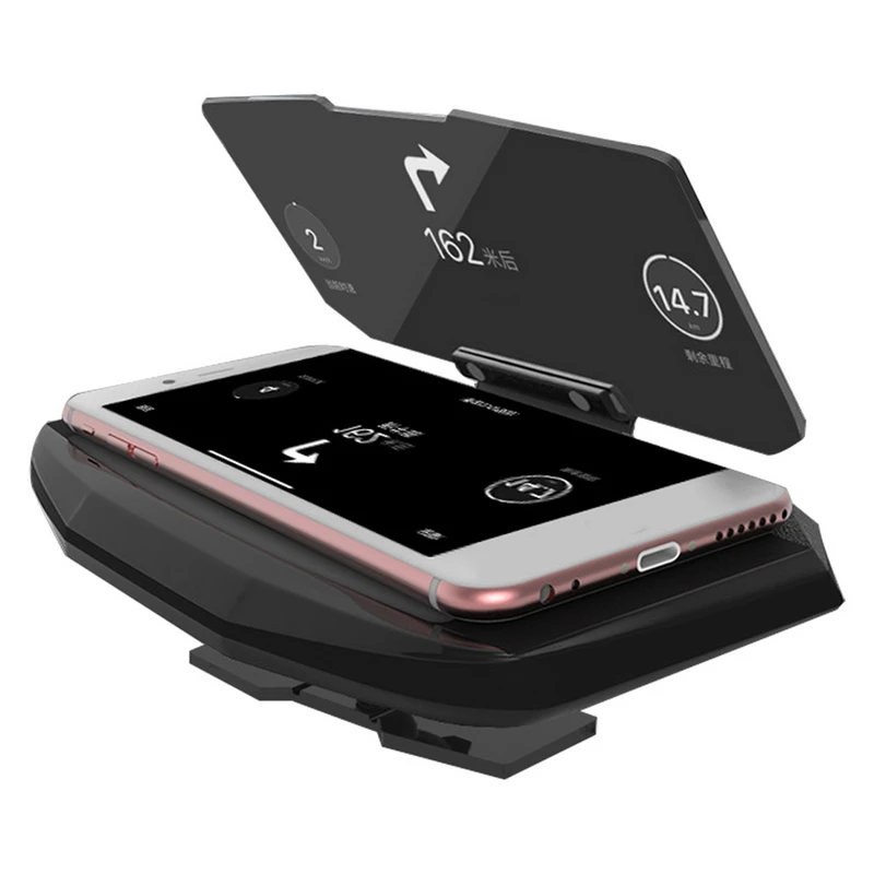 Car HUD Head up Display Phone Holder Mount GPS Navigation Projector - Vehicle Head-Up Display for Safer Driving Navigation