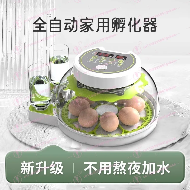 

Mini Intelligent Egg Incubator Small Household Automatic Poultry Hatcher for Chicken Duck Quail Eggs Hatching Equipment