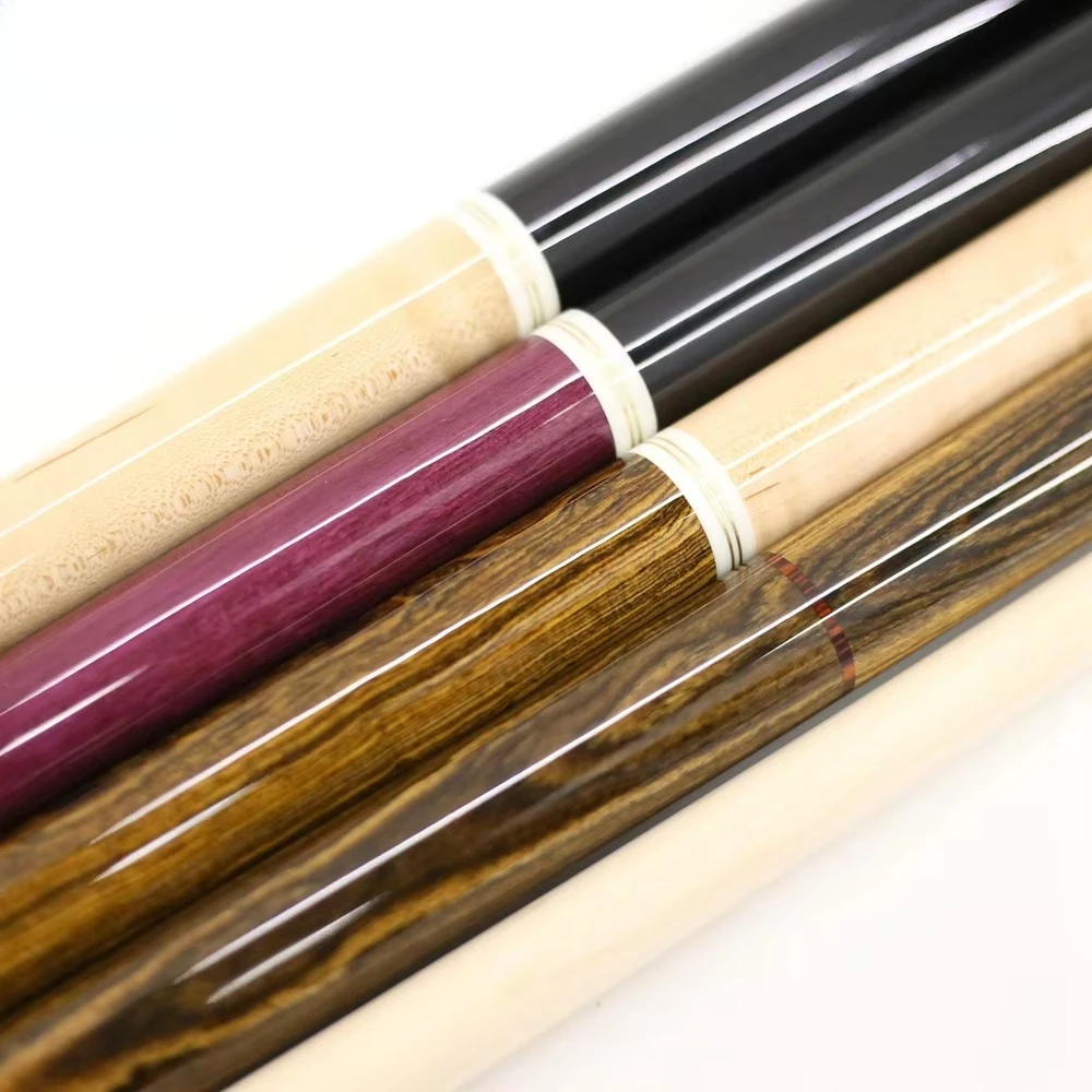 Xmlinco Cueelf  12mm 142cm Hard Canada Maple Shaft Cocobolo Wood Butt Carom Billiard Cue