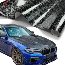 PET Carbon Fiber Film Waterproof Forged Car Stickers Auto Internal External Decoration Vinyl Wrap Decal Accessories for The Car