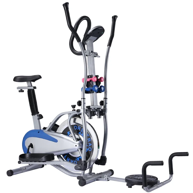 Multifunctional Home Exercise Orbitrac Bike Cross Trainer With Twist With Dumbells for Home Use