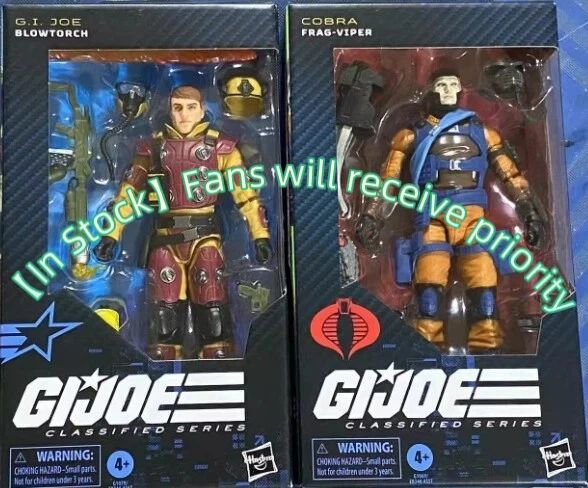 【In Stock】Hasbro Special Forces GIJOE Snake Demon Flamethrower 6-inch movable robot doll model toy collection gift