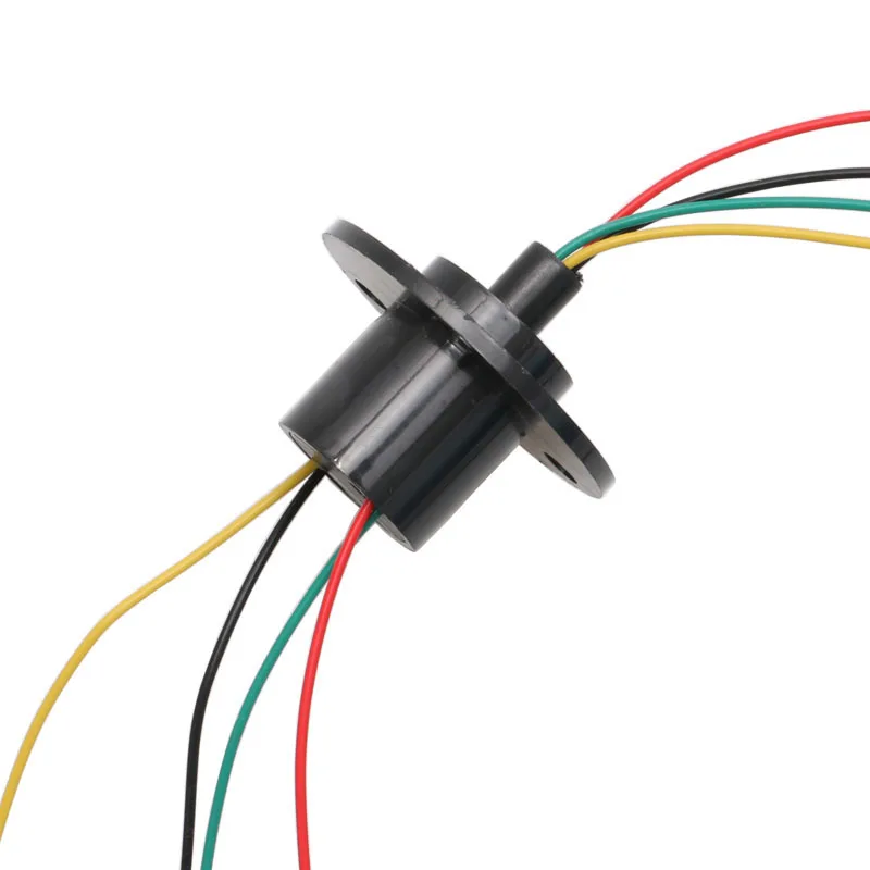 1PCS 4 Channels 5A Capsule Slipring 360 degree Unlimited Rotation Joint Connector Dia 22mm Wind Generator Conductive Slip Ring